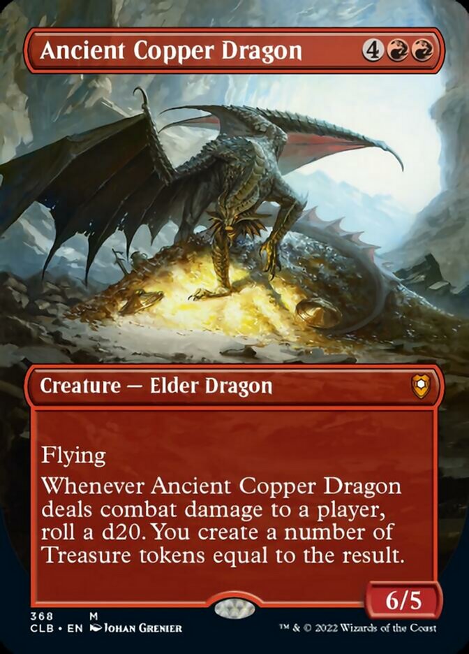 Ancient Copper Dragon (Borderless Alternate Art) [Commander Legends: Battle for Baldur's Gate] - Evolution TCG