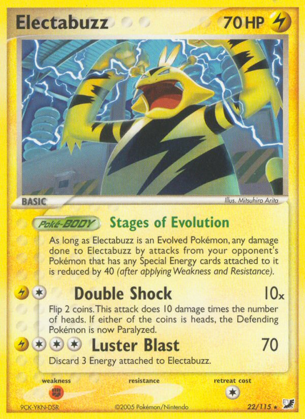 Electabuzz (22/115) [EX: Unseen Forces] - Evolution TCG