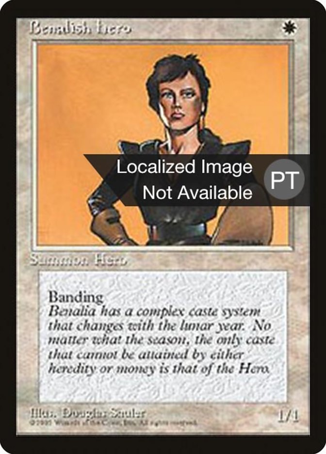 Benalish Hero [Fourth Edition (Foreign Black Border)] - Evolution TCG