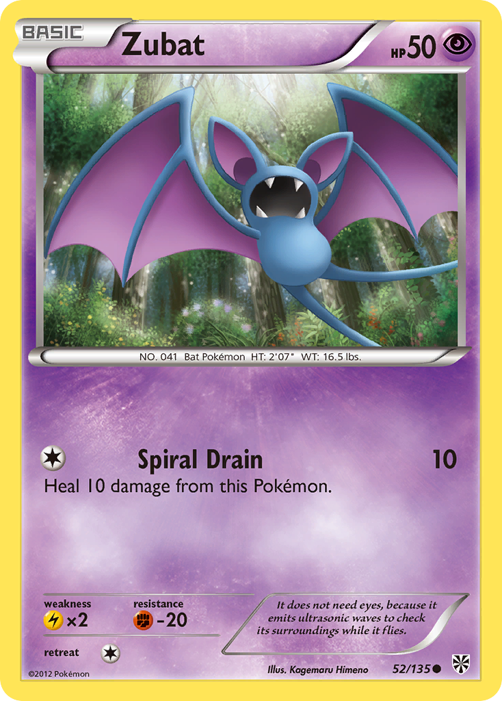 Zubat (52/135) [Black & White: Plasma Storm] - Evolution TCG