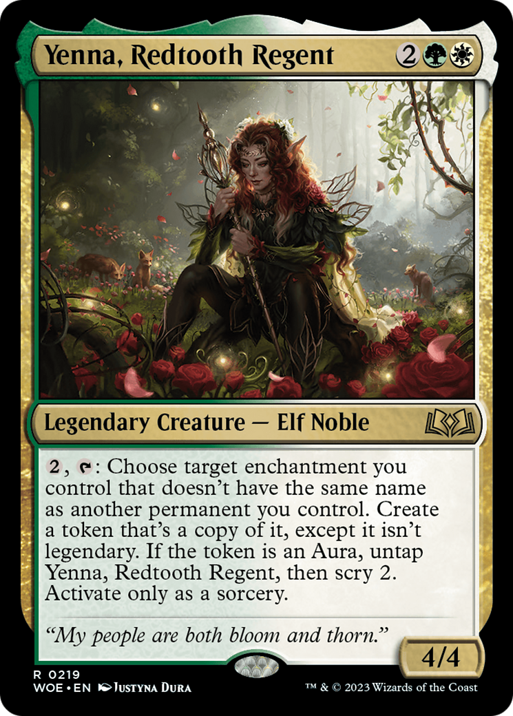 Yenna, Redtooth Regent [Wilds of Eldraine Prerelease Promos] - Evolution TCG