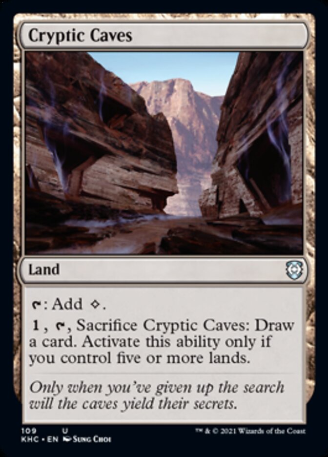 Cryptic Caves [Kaldheim Commander] - Evolution TCG