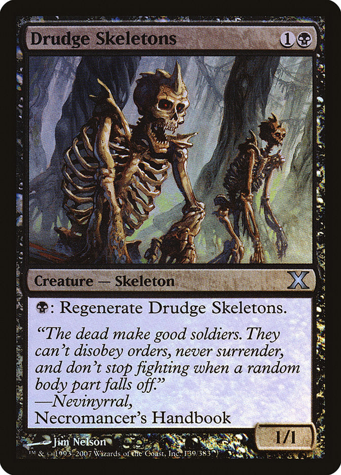 Drudge Skeletons (Premium Foil) [Tenth Edition] - Evolution TCG