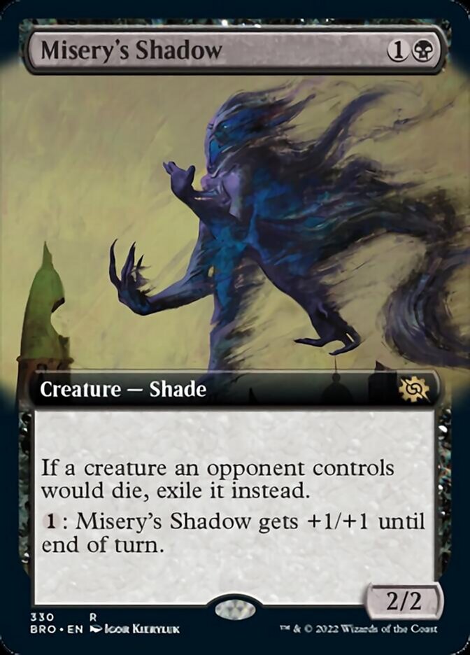 Misery's Shadow (Extended Art) [The Brothers' War] - Evolution TCG