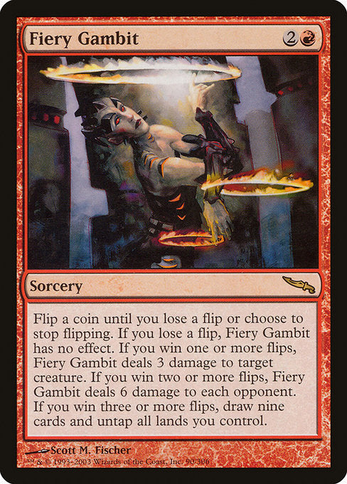 Fiery Gambit [Mirrodin] - Evolution TCG