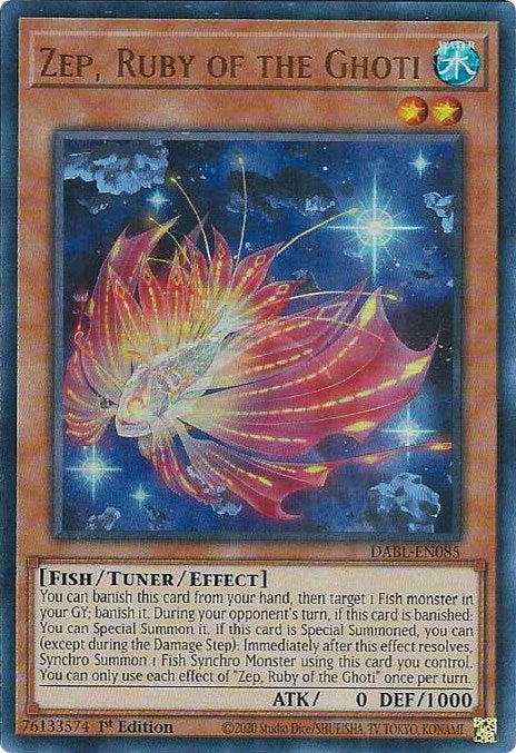 Zep, Ruby of the Ghoti [DABL-EN085] Ultra Rare - Evolution TCG