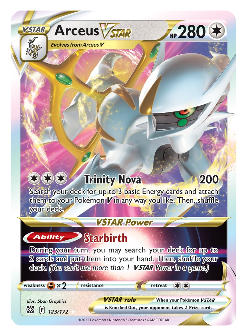 Arceus VSTAR (123/172) (Jumbo Card) [Sword & Shield: Brilliant Stars] - Evolution TCG
