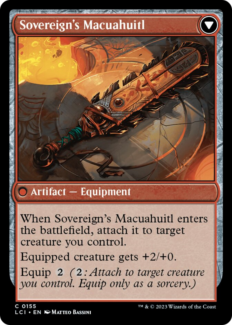 Idol of the Deep King // Sovereign's Macuahuitl [The Lost Caverns of Ixalan] - Evolution TCG