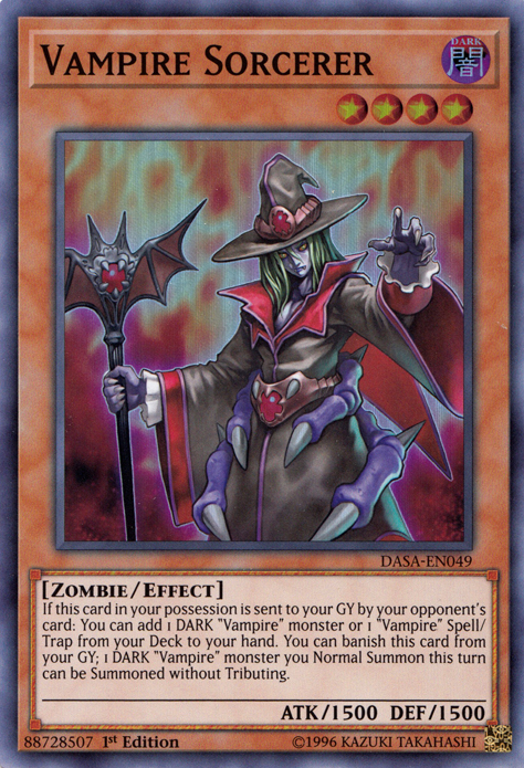 Vampire Sorcerer [DASA-EN049] Super Rare - Evolution TCG