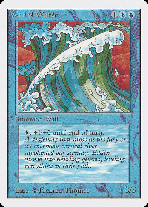 Wall of Water [Unlimited Edition] - Evolution TCG