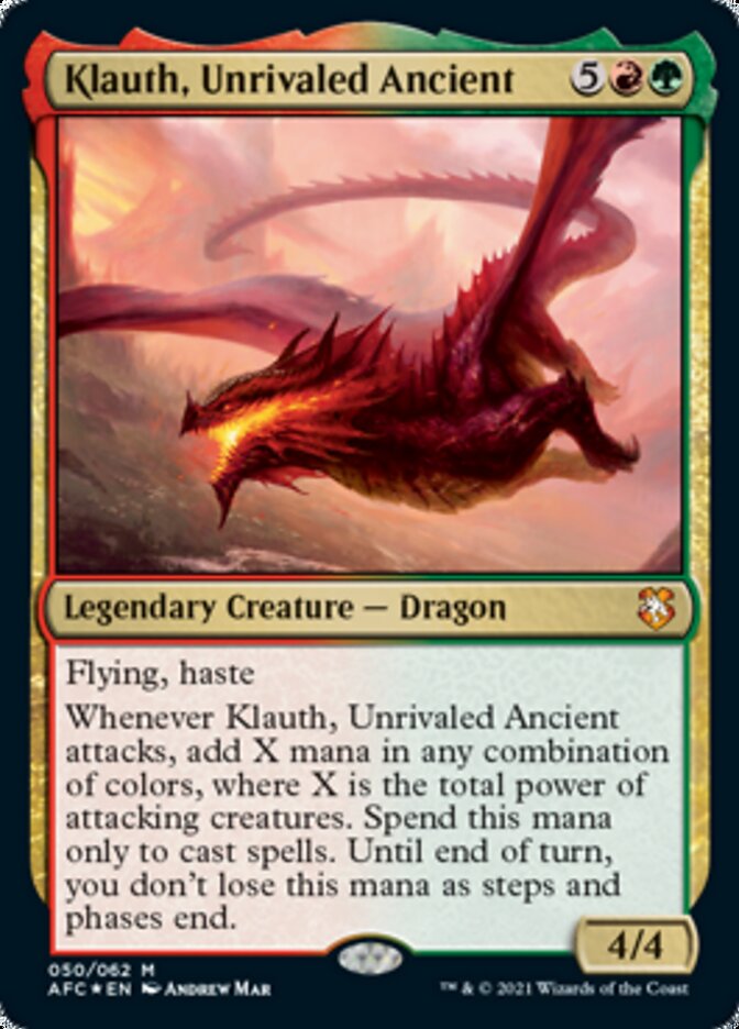 Klauth, Unrivaled Ancient [Dungeons & Dragons: Adventures in the Forgotten Realms Commander] - Evolution TCG