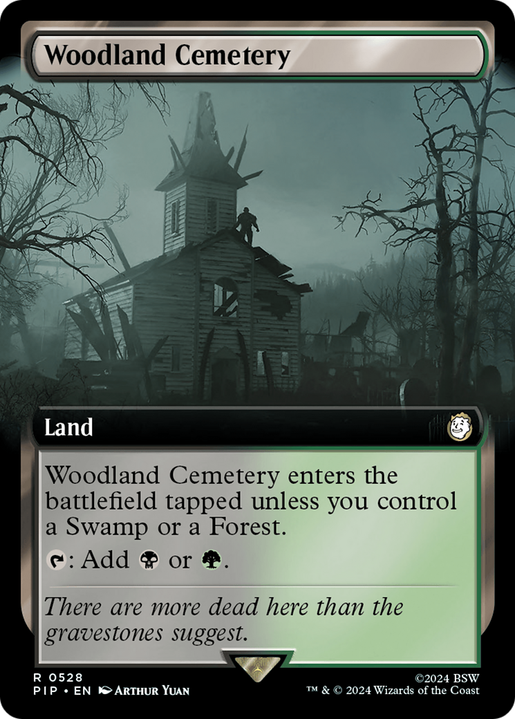 Woodland Cemetery (Extended Art) [Fallout] - Evolution TCG