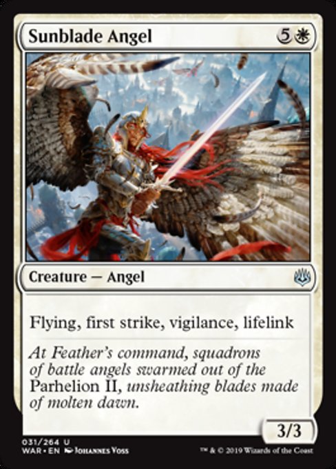 Sunblade Angel [War of the Spark] - Evolution TCG