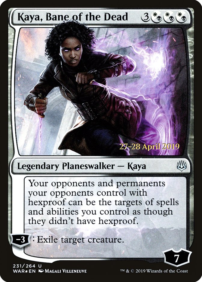 Kaya, Bane of the Dead  [War of the Spark Prerelease Promos] - Evolution TCG