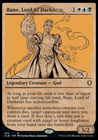 Bane, Lord of Darkness (Showcase) [Commander Legends: Battle for Baldur's Gate] - Evolution TCG