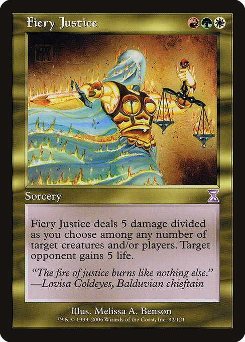 Fiery Justice [Time Spiral Timeshifted] - Evolution TCG