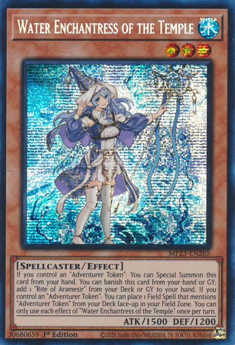 Water Enchantress of the Temple [MP23-EN265] Prismatic Secret Rare - Evolution TCG