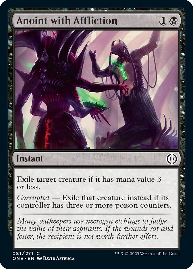 Anoint with Affliction [Phyrexia: All Will Be One] - Evolution TCG