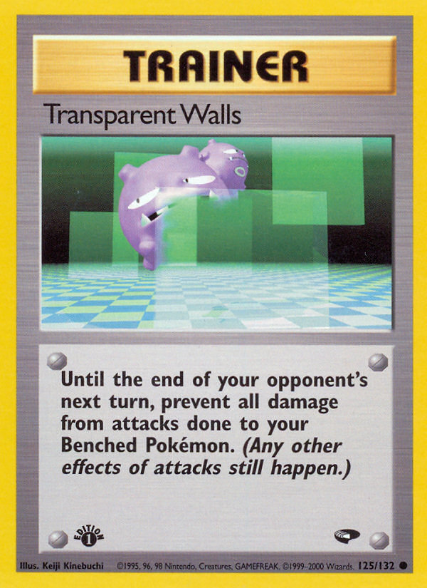 Transparent Walls (125/132) [Gym Challenge 1st Edition] - Evolution TCG