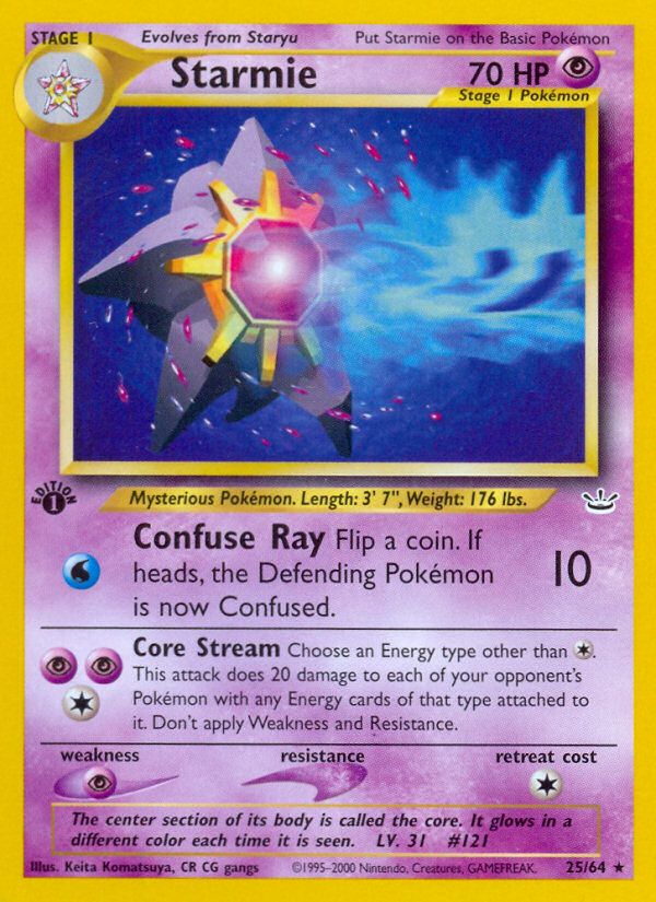 Starmie (25/64) [Neo Revelation 1st Edition] - Evolution TCG