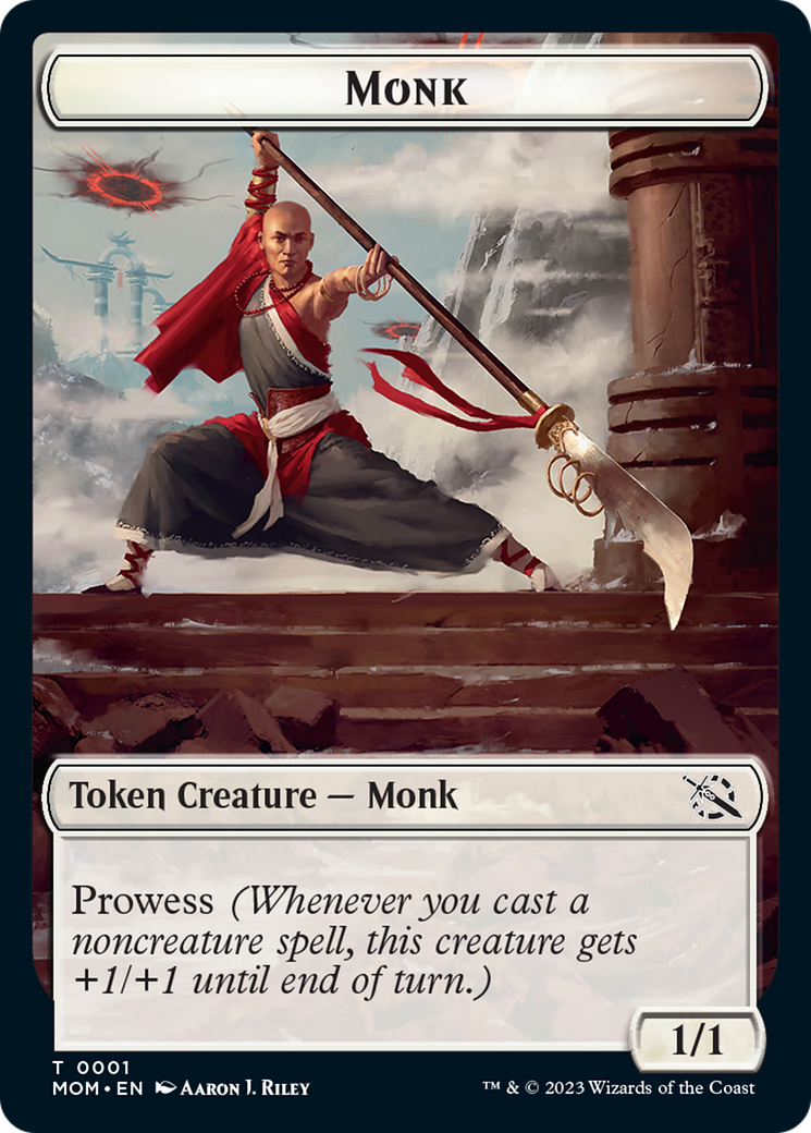 Monk // Knight Double-Sided Token [March of the Machine Tokens] - Evolution TCG