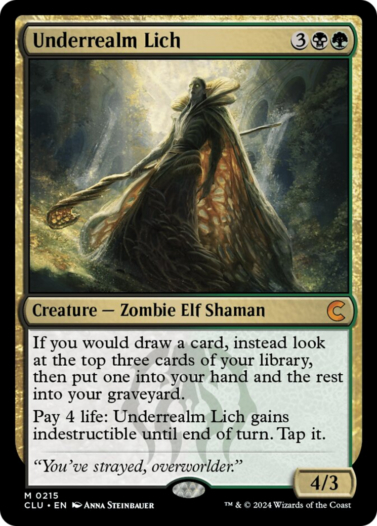 Underrealm Lich [Ravnica: Clue Edition] - Evolution TCG