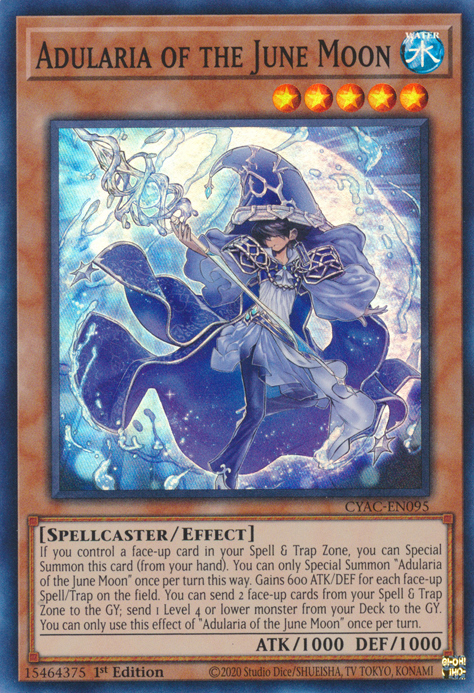 Adularia of the June Moon [CYAC-EN095] Super Rare - Evolution TCG