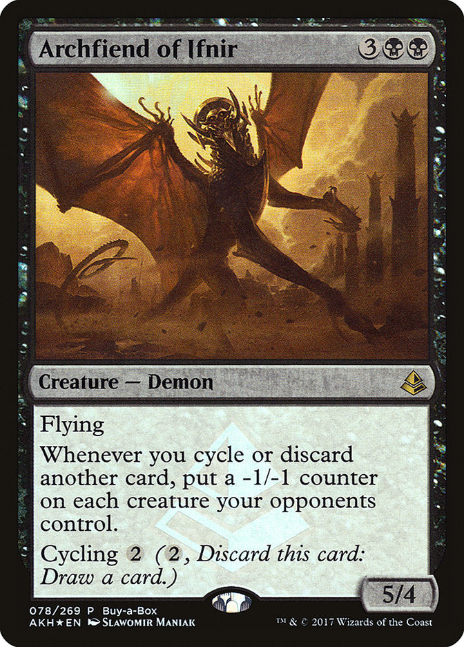 Archfiend of Ifnir (Buy-A-Box) [Amonkhet Promos] - Evolution TCG