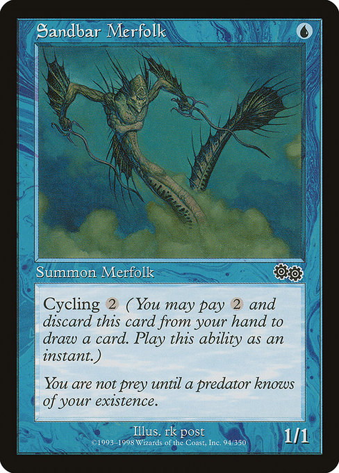 Sandbar Merfolk [Urza's Saga] - Evolution TCG