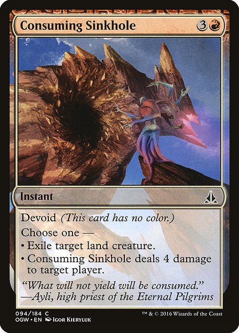 Consuming Sinkhole [Oath of the Gatewatch] - Evolution TCG