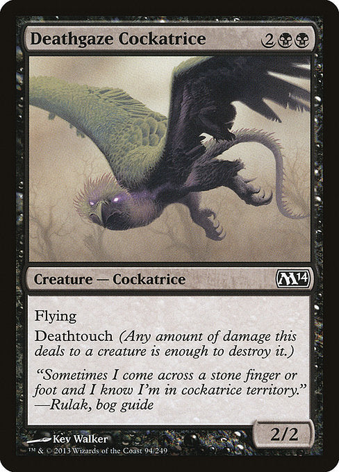 Deathgaze Cockatrice [Magic 2014] - Evolution TCG