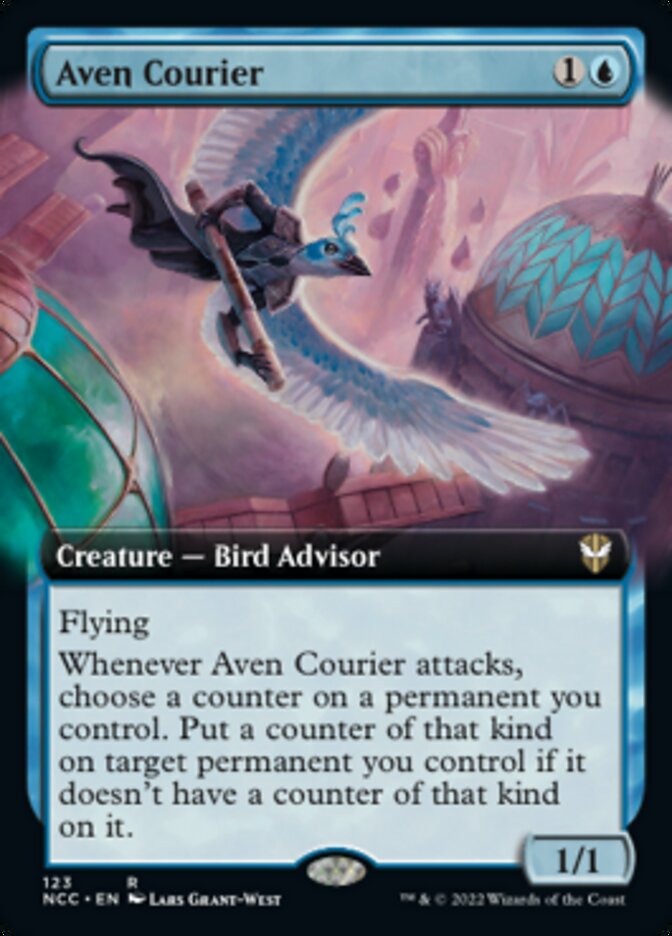 Aven Courier (Extended Art) [Streets of New Capenna Commander] - Evolution TCG