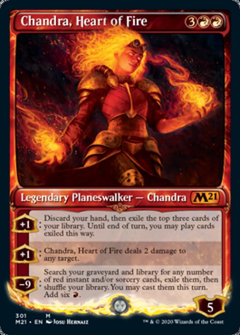 Chandra, Heart of Fire (Showcase) [Core Set 2021] - Evolution TCG