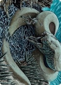 Koma, Cosmos Serpent 2 Art Card [Kaldheim: Art Series] - Evolution TCG