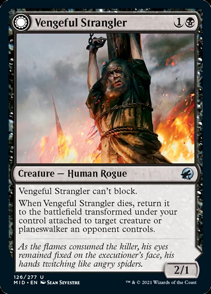 Vengeful Strangler // Strangling Grasp [Innistrad: Midnight Hunt] - Evolution TCG