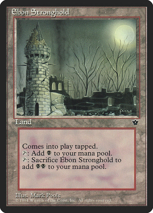 Ebon Stronghold [Fallen Empires] - Evolution TCG