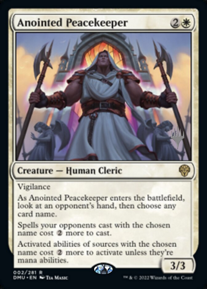 Anointed Peacekeeper (Promo Pack) [Dominaria United Promos] - Evolution TCG