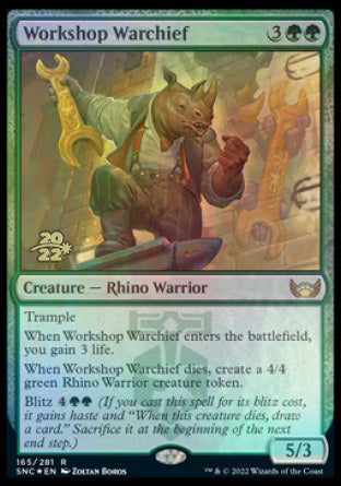 Workshop Warchief [Streets of New Capenna Prerelease Promos] - Evolution TCG