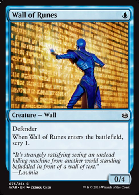 Wall of Runes [War of the Spark] - Evolution TCG