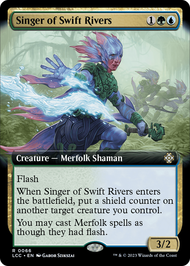 Singer of Swift Rivers (Extended Art) [The Lost Caverns of Ixalan Commander] - Evolution TCG