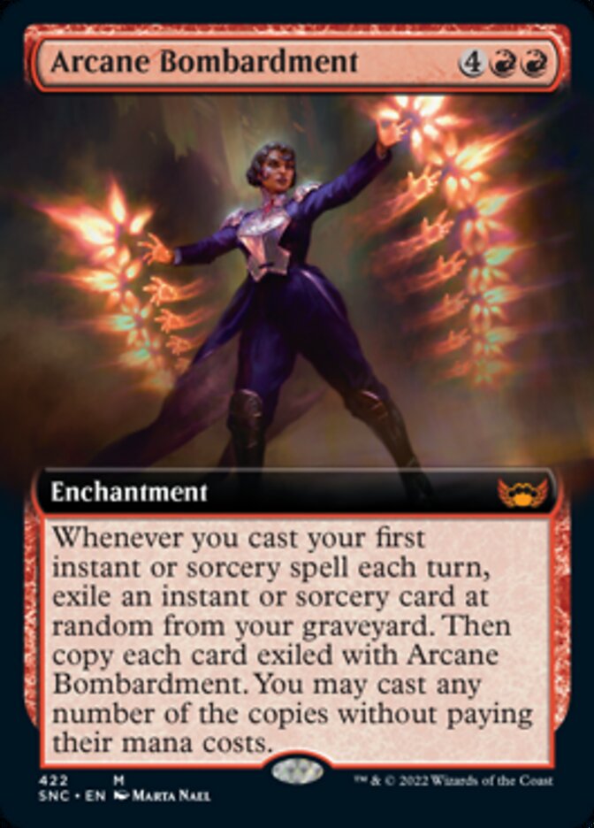 Arcane Bombardment (Extended Art) [Streets of New Capenna] - Evolution TCG