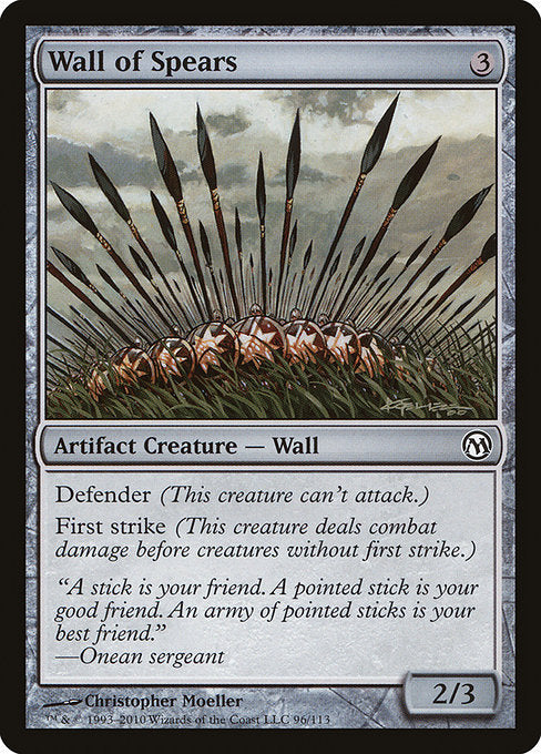Wall of Spears [Duels of the Planeswalkers] - Evolution TCG