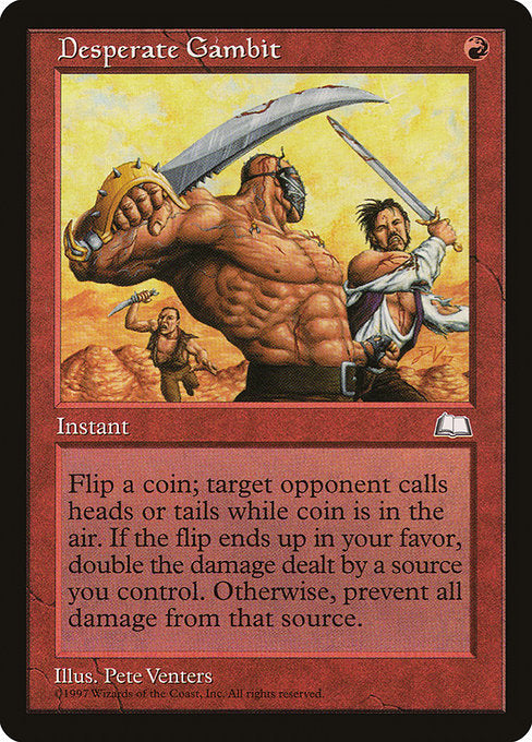 Desperate Gambit [Weatherlight] - Evolution TCG