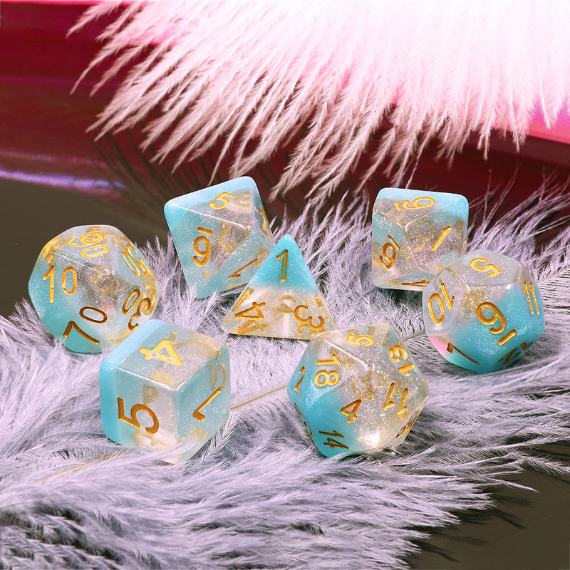 A&H Dice: Snowflake - Poly 7 Die Set - Evolution TCG