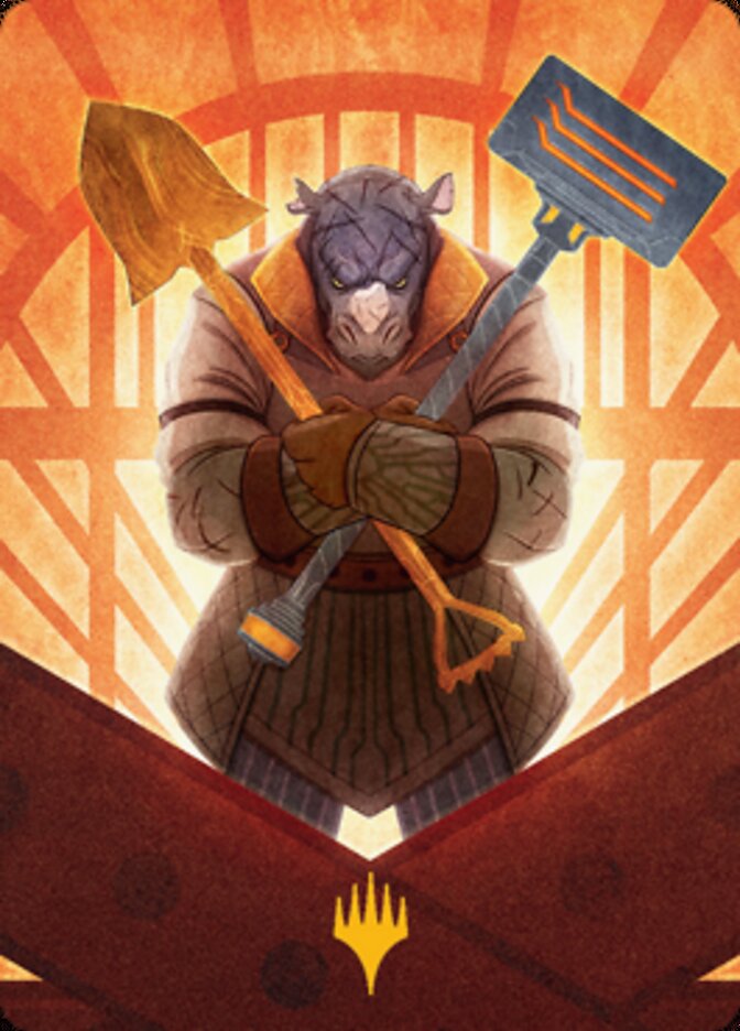 Mr. Orfeo, the Boulder Art Card (Gold-Stamped Signature) [Streets of New Capenna Art Series] - Evolution TCG