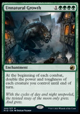 Unnatural Growth (Promo Pack) [Innistrad: Midnight Hunt Promos] - Evolution TCG