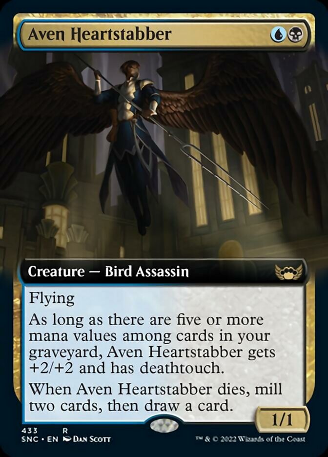 Aven Heartstabber (Extended Art) [Streets of New Capenna] - Evolution TCG