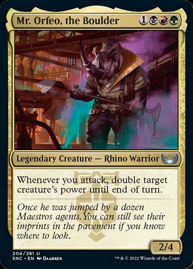 Mr. Orfeo, the Boulder [Streets of New Capenna] - Evolution TCG