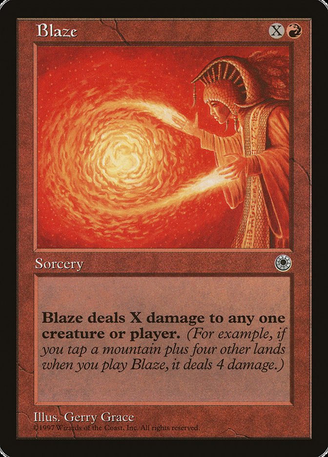 Blaze (No Flavor Text) [Portal] - Evolution TCG
