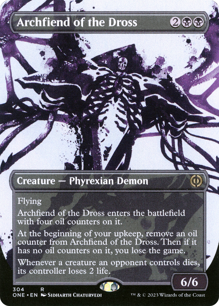 Archfiend of the Dross (Borderless Ichor) [Phyrexia: All Will Be One] - Evolution TCG